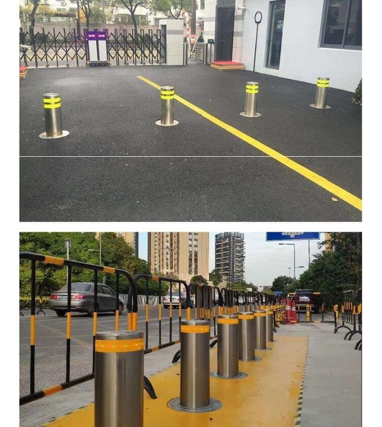 全自动隔离升降柱 学校安全的智能守护者——不锈钢电动路桩评测与选购指南